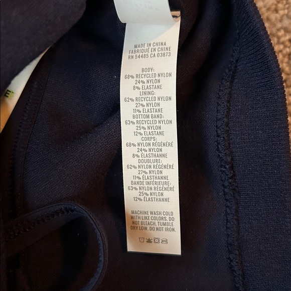 OFFLINE By Aerie Seamless Bandeau Sports Bra Ribbed in Navy Women’s Size SM NEW - Picture 13 of 13